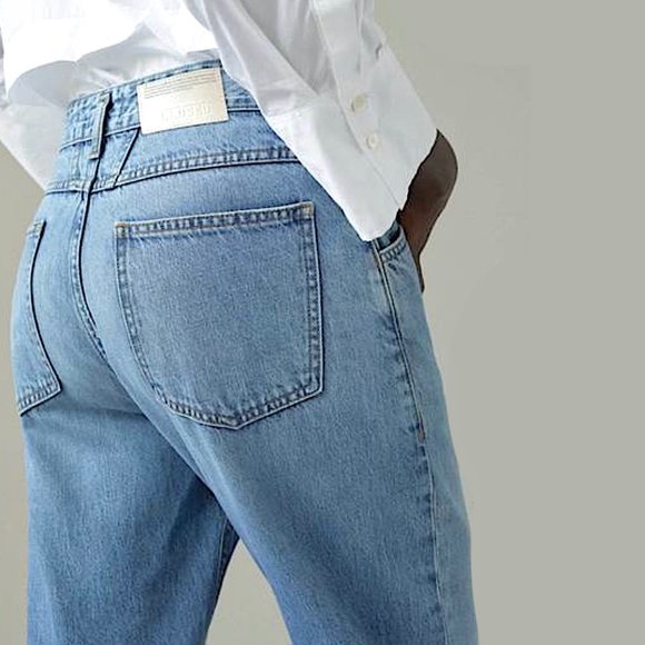 Closed X-Lent Barrel Leg Jeans in Mid Blue Size 26 - Picture 3 of 11